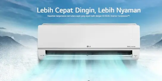 Pendingin Ruangan yang dimaksud Hemat dan juga Pintar? LG AC DUALCOOL Inverter Pilihan Tepat